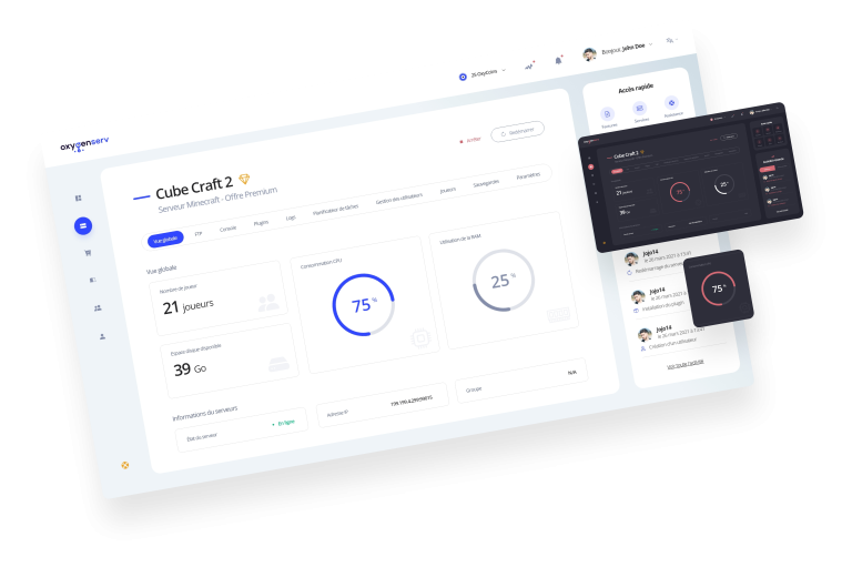 location,serveur,minecraft,hautes performances,panel,environnement,ddos