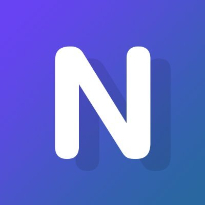 Lettre N sur fond violet