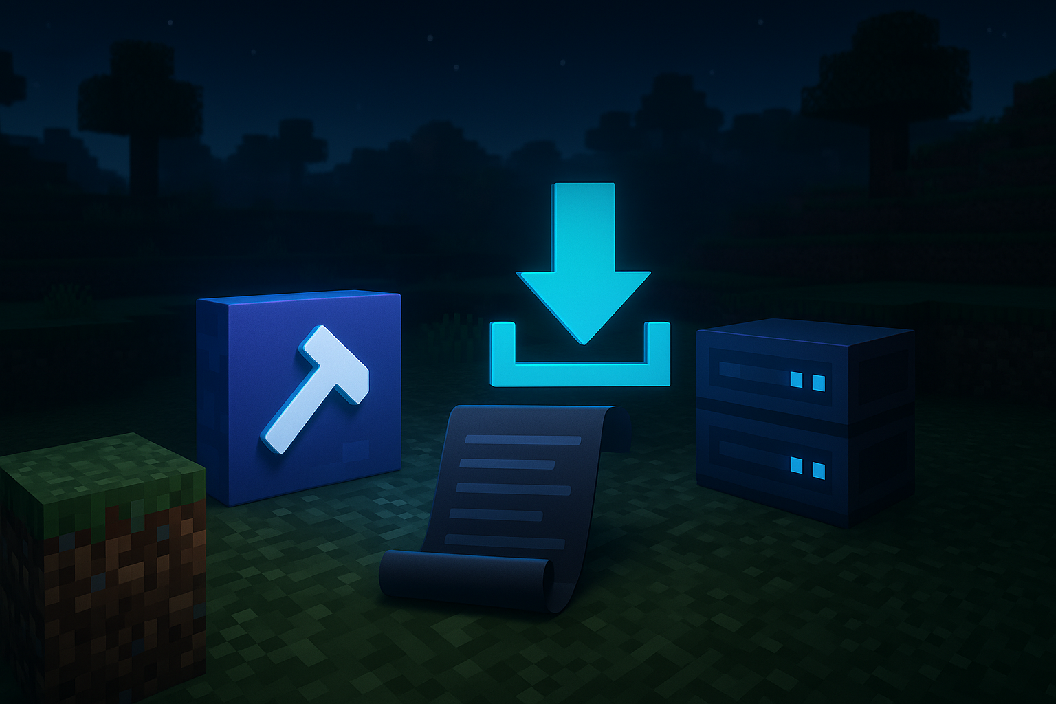 Icônes Minecraft: outils, téléchargement et serveur.