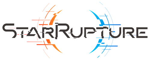 Logo Star Rupture en orange et bleu